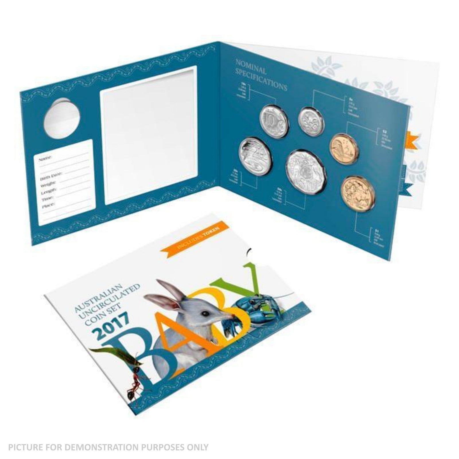 2017 Royal Australian Mint Uncirculated Baby Coin Set - Alphabet